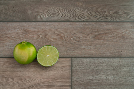 Fresh limes prepared for cooking.