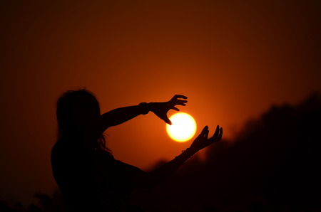 Dragon ball Silhouetteの写真素材