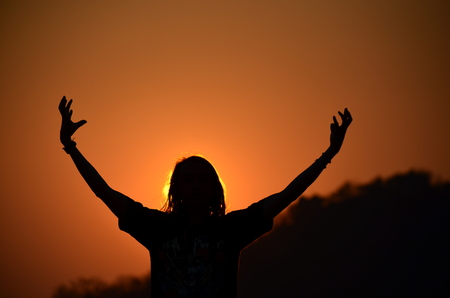 Dragon ball Silhouetteの写真素材