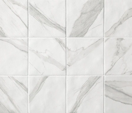White marble mosaic tiles texture background. Marble tiles with natural pattern.