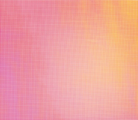 Pink and orange blurred gradient checkered background.の写真素材