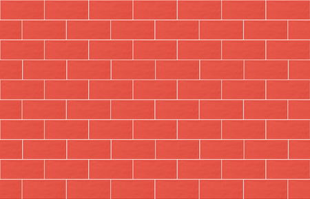 Living coral red rectangle mosaic tiles texture  background.の写真素材