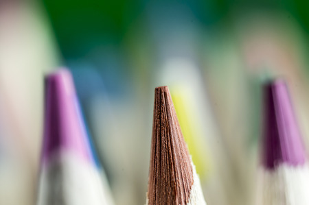 Coloring pencil tipsの写真素材