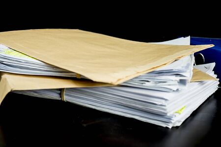 Pile of paperworkの写真素材