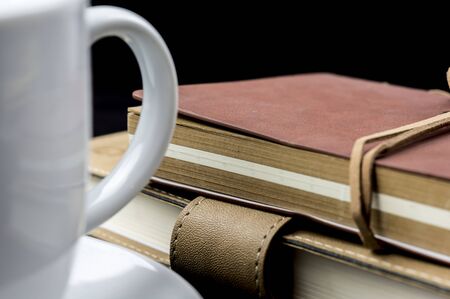 Coffee and booksの写真素材
