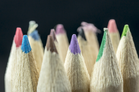 Assortment of colored pencilsの写真素材