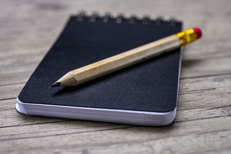 Notepad and pencilの写真素材