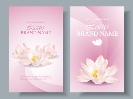 Lotus vertical banners 2のイラスト素材