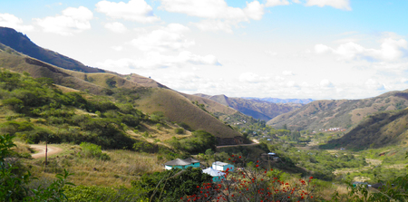 View of rural village Lilani in South Africaの写真素材