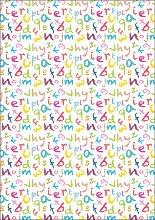 bight chalk alphabet lettering backgroundのイラスト素材
