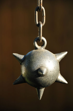 ball and chain dark blur background
