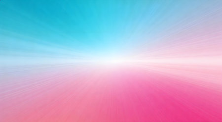 A creative digital illustration depicting High-quality abstract creative background with horizontal radial gradient in cyan to rose, vibrant playful energy, gentle ambient radiance, commercial appeal. This AI-generated artwork features unique visual elements suitable for various commercial and editorial applications. AI-generated illustration.の素材