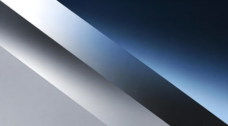 A creative digital illustration depicting Minimalist digital art background blending soft diagonal gradient from indigo to silver gray, cool sophisticated vibe, ethereal light diffusion, commercial quality. This AI-generated artwork features unique visual elements suitable for various commercial and editorial applications. AI-generated illustration.の素材