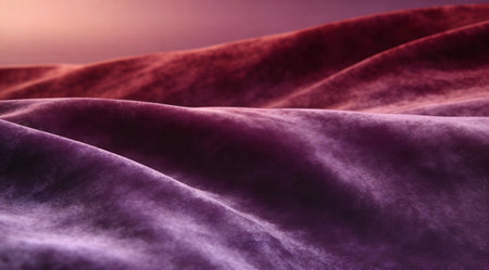 Indulge in the rich opulence of this velvet-soft abstract gradient, seamlessly fading horizontally from deep maroon to lush eggplant purple. Evoking luxury and sophistication, it's perfect for high-end branding, elegant packaging, premium web designs, and luxurious interiors. Versatile for commercial use in fashion, beauty, and corporate visuals. . AI-generated digital illustration. AI-generated illustration.の素材