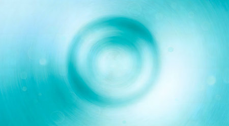 A creative digital illustration depicting Ethereal soft abstract gradient in turquoise and aqua tones, circular radial blend, cool refreshing serenity, high quality digital art background with seamless smooth gradients. This AI-generated artwork features unique visual elements suitable for various commercial and editorial applications. AI-generated illustration.の素材