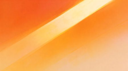 A creative digital illustration depicting Vibrant yet soft stock digital art of soft abstract gradient background from tangerine to soft amber, diagonal citrus blend, sunny afternoon glow, energetic refreshing mood, modern illustration style. This AI-generated artwork features unique visual elements suitable for various commercial and editorial applications. AI-generated illustration.の素材
