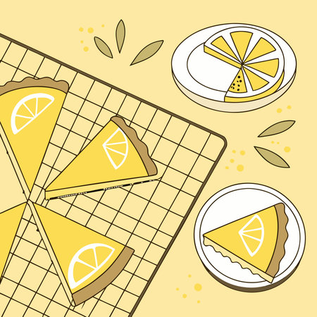 Vibrant digital artwork in creative artistic style with sunny yellow palette and bright kitchen...