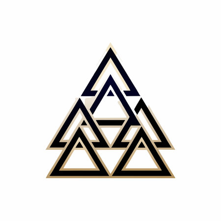 Embrace the elegance of modern minimalist digital art defined by precise symmetry, vibrant metallic...