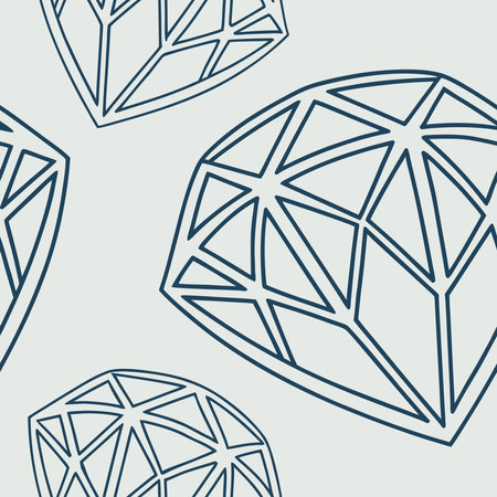 Sophisticated geometric artwork featuring a  tessellation of diamond shapes evoking crystalline...