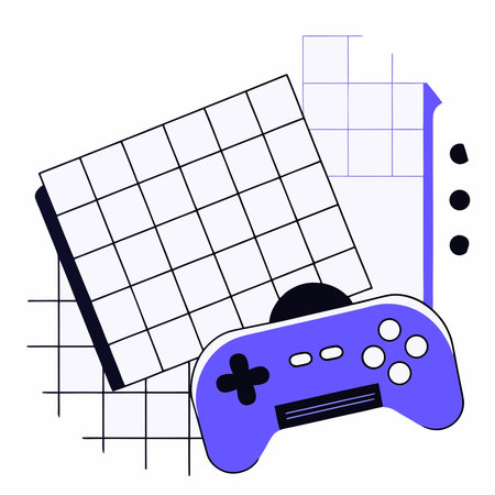 A creative digital illustration depicting Pixel art retro arcade texture with glowing grid lines in...