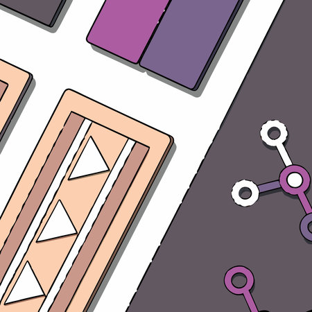 Sleek modern vector style digital artwork showcasing clean isometric lighting and a refined...