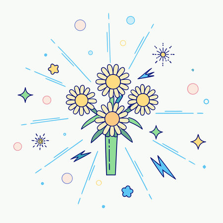 Energetic pop art style with bold halftone patterns, explosive outward burst composition, and vibrant bubblegum pink lime hues, conveying cheerful retro mood. Ideal for promotional posters, fashion graphics, packaging designs, and playful branding in youth markets or creative industries. This dynamic artwork delivers high visual impact and versatile commercia. AI-generated vector illustration. AI-generated illustration.のイラスト素材