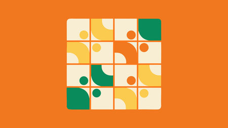 Op art style digital creation with  monochrome contrasts, tessellated geometries, and dramatic...