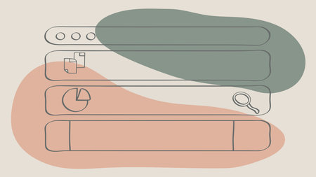 Sleek corporate vector art in clean flat design featuring smooth gradient lighting and a...