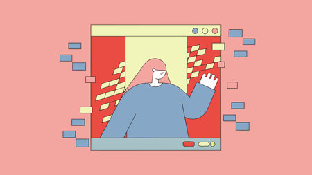 Captivating glitch art style bursts with pixelated chaos in cyan and magenta palettes, featuring...