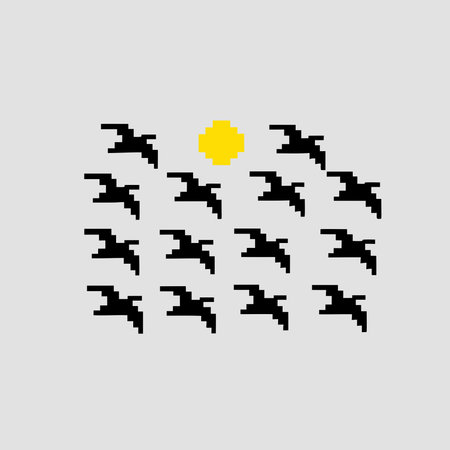 Vibrant 8-bit pixel art captures nostalgic arcade style with cartoonish blocky aesthetics, glowing...