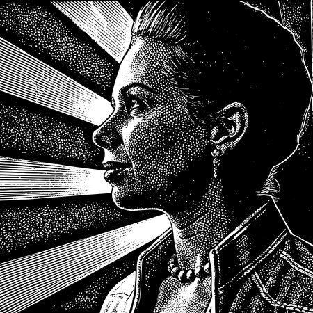 Captures dynamic pop art aesthetics through high-contrast composition, halftone comic effects, and...