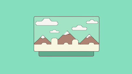 Captivating pixel art in retro 8-bit style with neon glow effects and  tiling for endless...