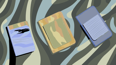 Sophisticated texture design evoking premium quality with warm cognac hues, subtle grain, and...