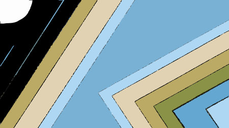 A creative digital illustration depicting Dynamic promotional banner with geometric shapes,...
