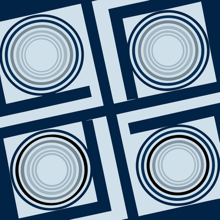 Contemporary minimalist vector artwork in monochrome palette, featuring clean geometric forms and precise grid layout with flat studio lighting for a sophisticated modern aesthetic. Ideal for business graphics, corporate branding, tech interfaces, promotional materials, presentations, and abstract digital backgrounds. Versatile design enhances professional visu. AI-generated vector illustration. AI-generated illustration.のイラスト素材