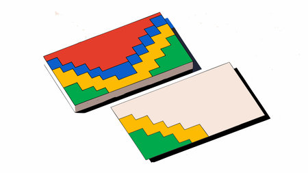 Capture refined corporate elegance with this minimalist luxury design featuring abstract pixel waves...