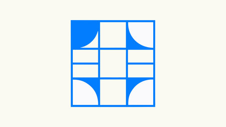 A creative digital illustration depicting Minimalist abstract geometric shapes in monochrome tones,...