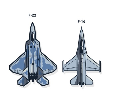 fighter jets. Air forceのイラスト素材