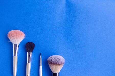 Cute pop and fun makeup brushの写真素材