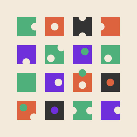 Brutalism style abstract cube shapes, bold geometric forms set. Vector illustrations for web,...