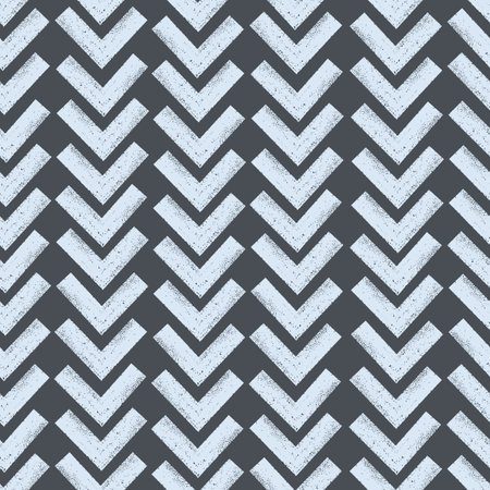Bold brush, chalk lines parquet seamless background. Textured herringbone pattern.のイラスト素材