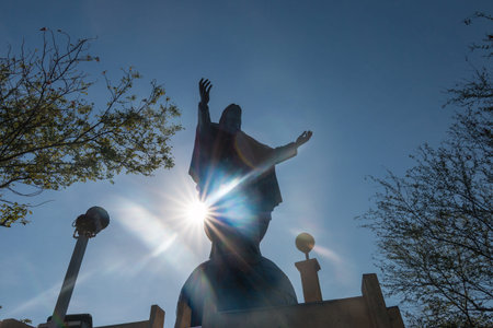 Jesus Christ statue in Timor-Lesteの写真素材