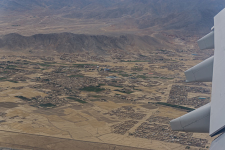 Landing Kabul Afghanistan Cityの写真素材