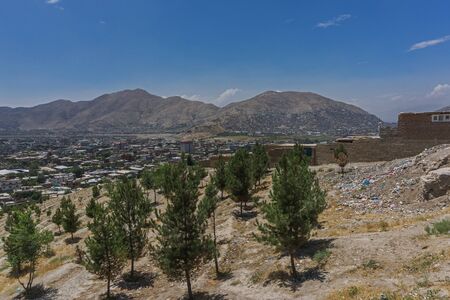 kabul afghanistan overviewの写真素材