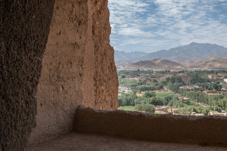 view of bamiyan valley - afghanistan