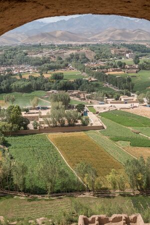 view of bamiyan valley - afghanistanの写真素材