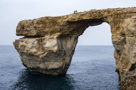 Azure Window natural arch - Gozo Islandの写真素材