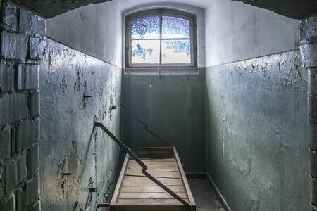 Ancient Prison Cells in at Old Jail.の写真素材