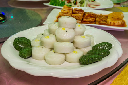 Jeungpyeon also called sultteok, is a variety of tteok - rice cake made by steaming rice, North...