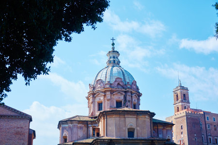 Rome, a cozy street, doors and windows colors